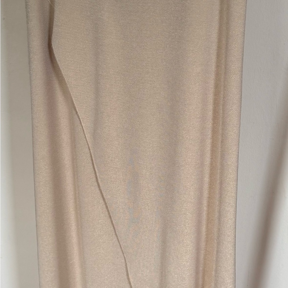 Massimo Dutti Cream Midi Skirt